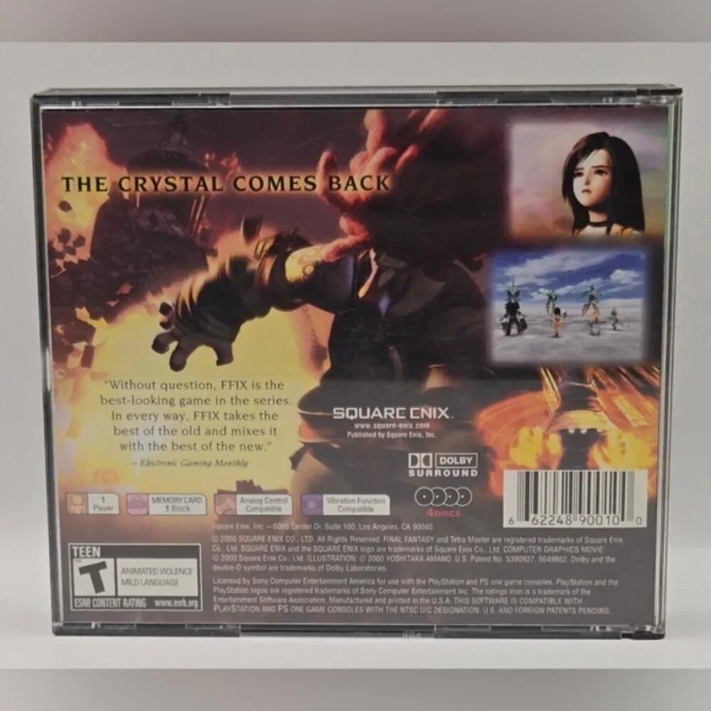Final Fantasy IX (PS1, Greatest Hits) - Complete 4-Disc Set with Manual